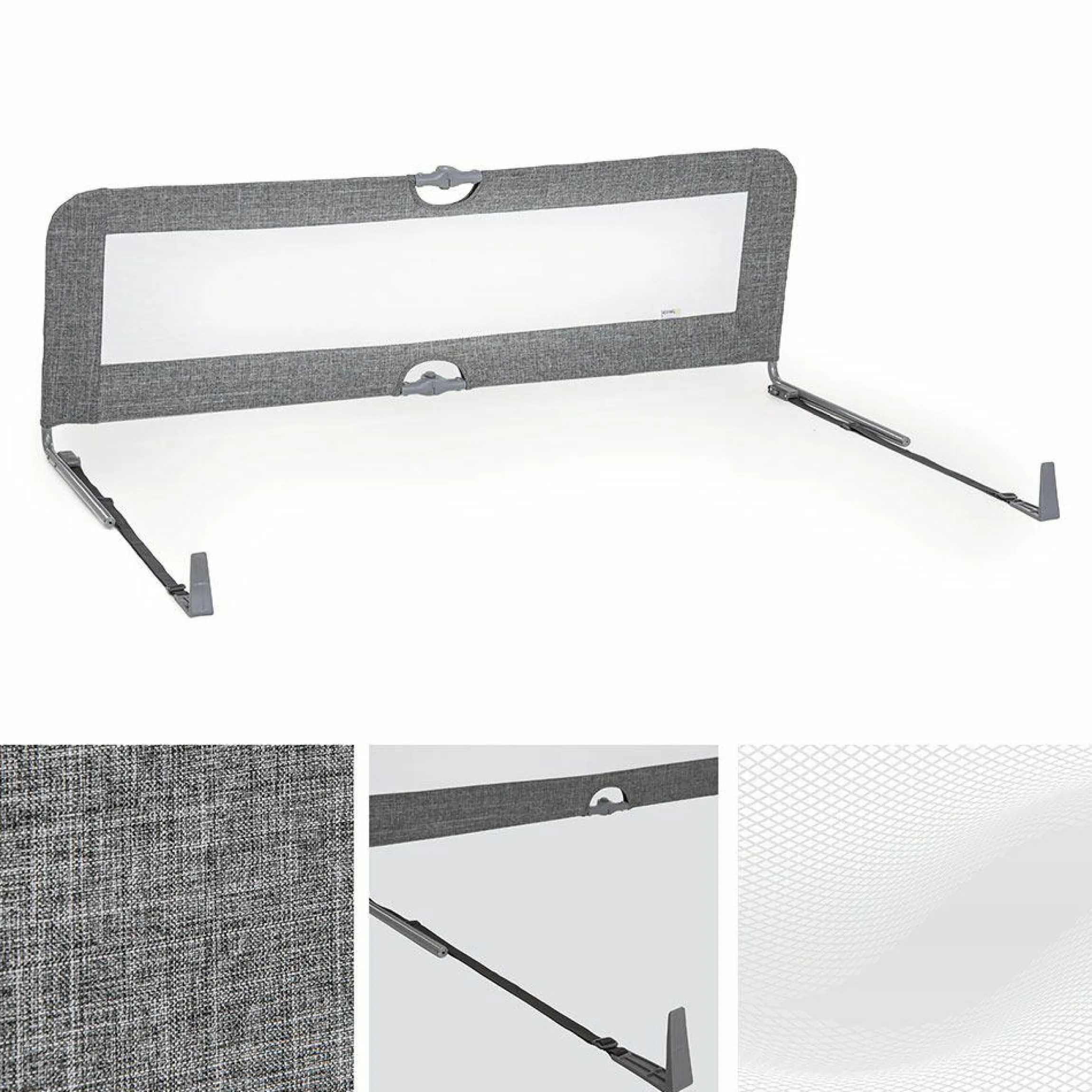Bettschutzgitter Sleep'n Safe Plus XL 150 cm - Melange Grey
