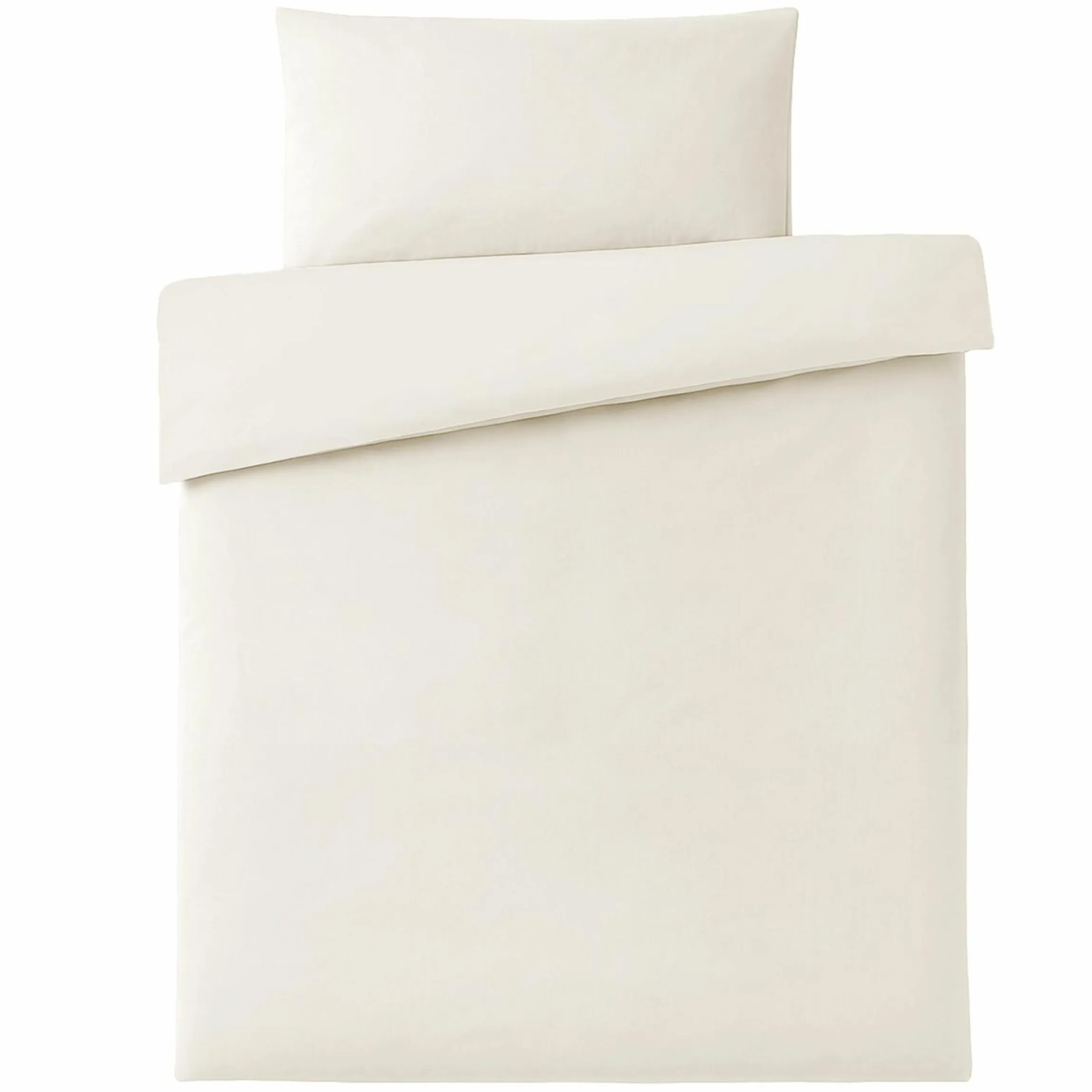 Bettwäsche 100 x 135 cm / 40 x 60 cm - Uni - Beige