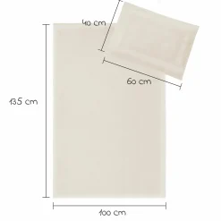 Bettwäsche 100 x 135 cm / 40 x 60 cm - Uni - Beige