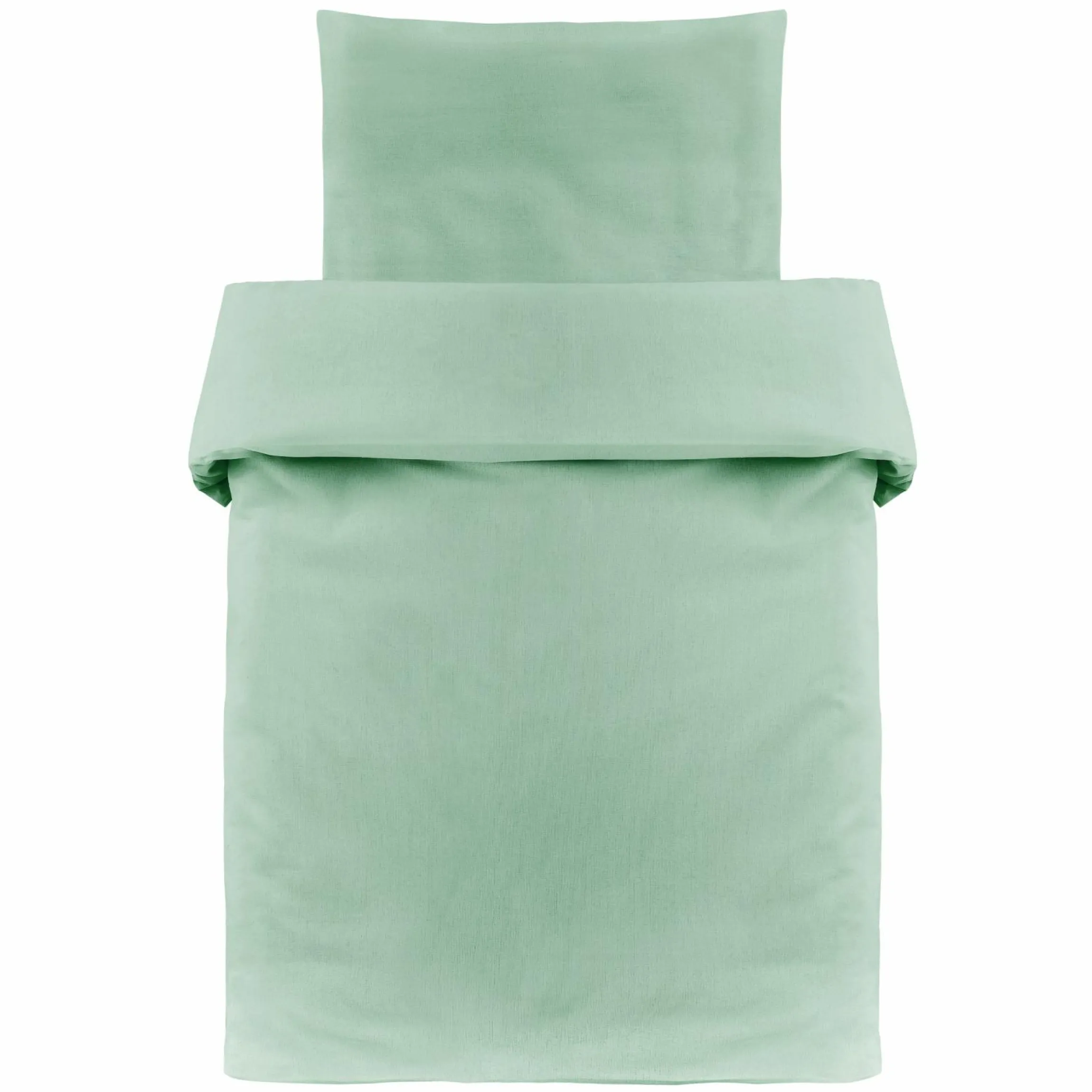 Bettwäsche 80 x 80 cm / 35 x 40 cm - Uni - Icegreen