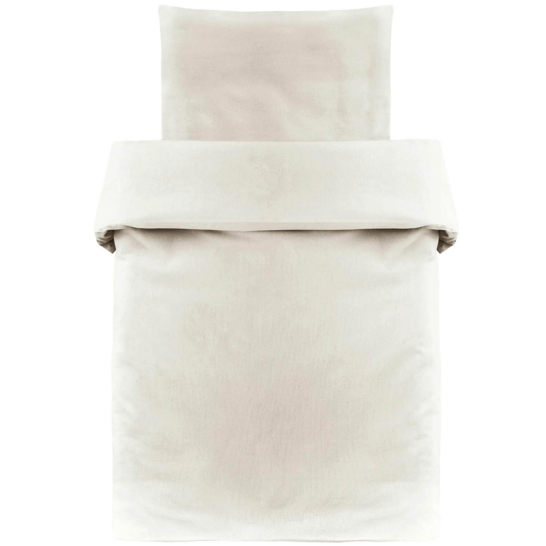 Bettwäsche 80 x 80 cm / 35 x 40 cm - Uni - Beige