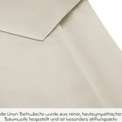Bettwäsche 80 x 80 cm / 35 x 40 cm - Uni - Beige