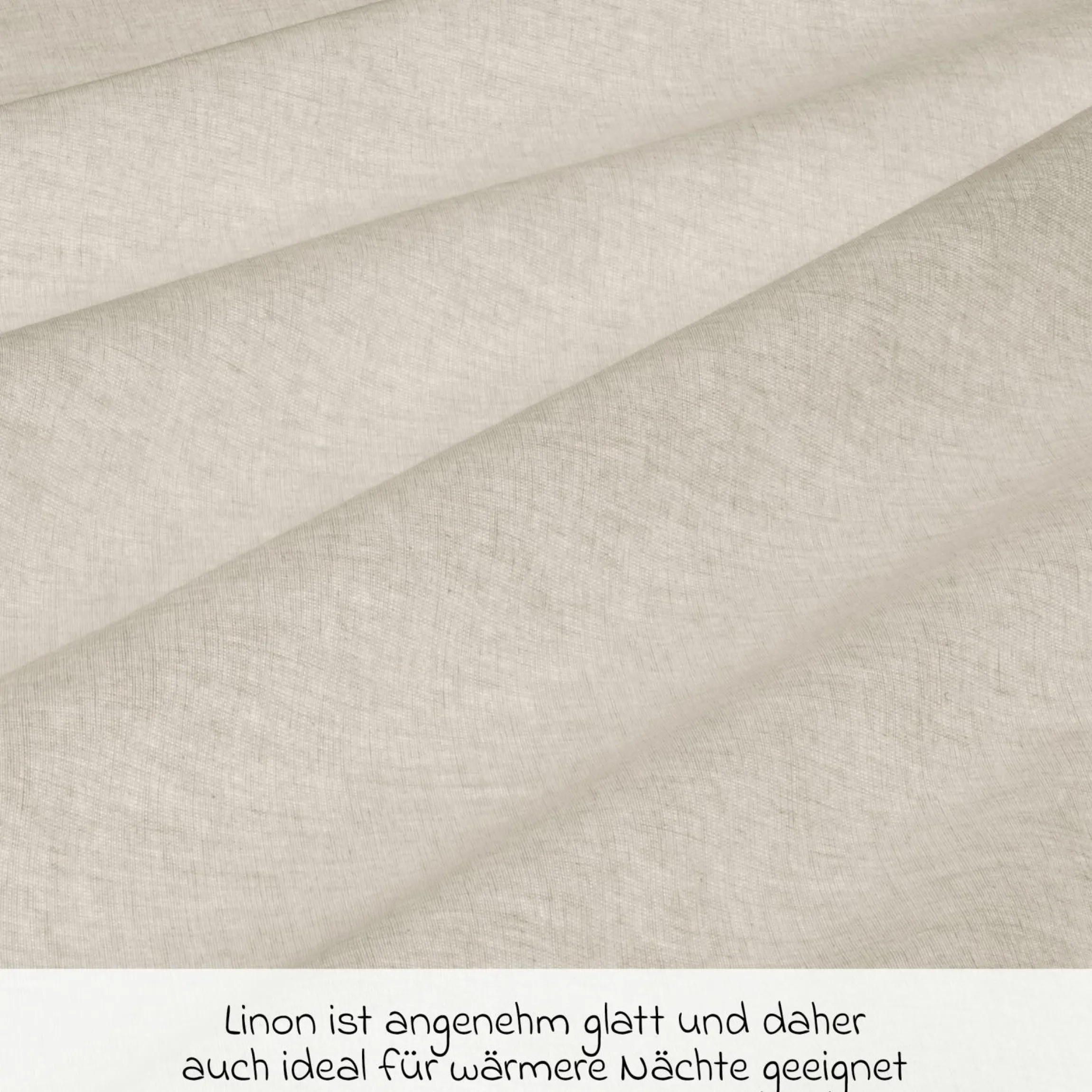 Bettwäsche 80 x 80 cm / 35 x 40 cm - Uni - Beige