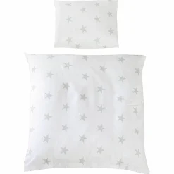 Bettwäsche 80 x 80 cm - Little Stars - Weiß