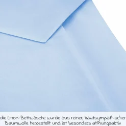 Bettwäsche 80 x 80 cm - Uni Hellblau