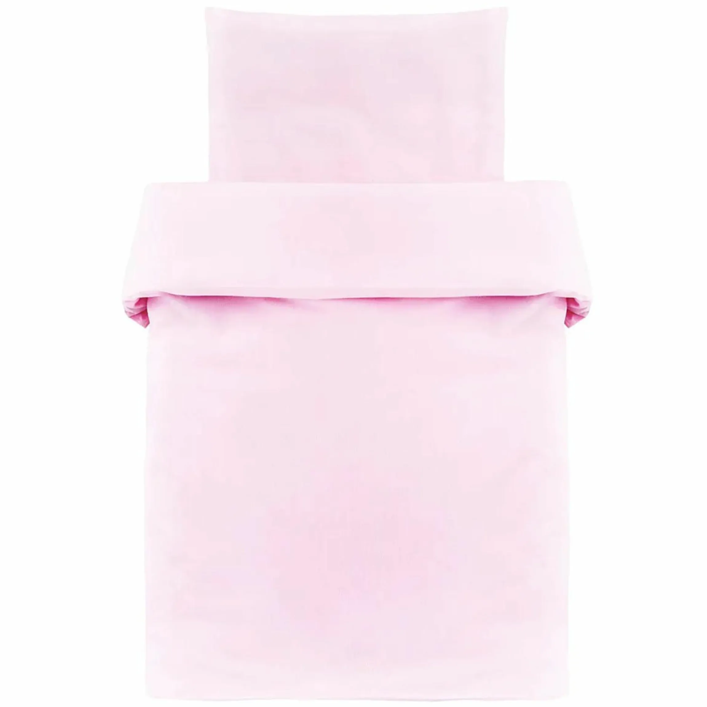 Bettwäsche 80 x 80 cm - Uni Rosa