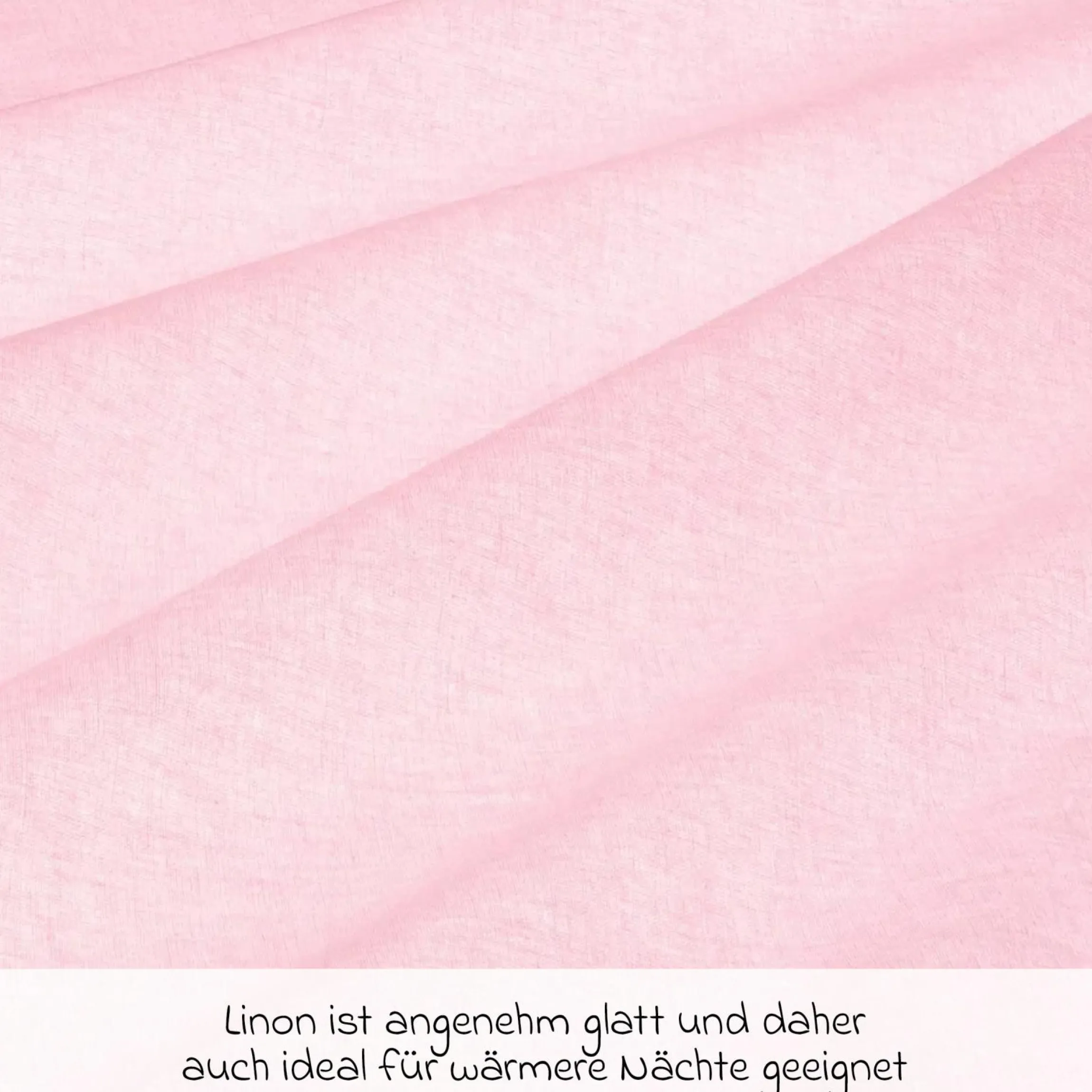 Bettwäsche 80 x 80 cm - Uni Rosa
