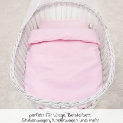 Bettwäsche 80 x 80 cm - Uni Rosa
