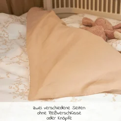 Bettwäsche Baumwolle 100 x 135 cm - Branches - Sand