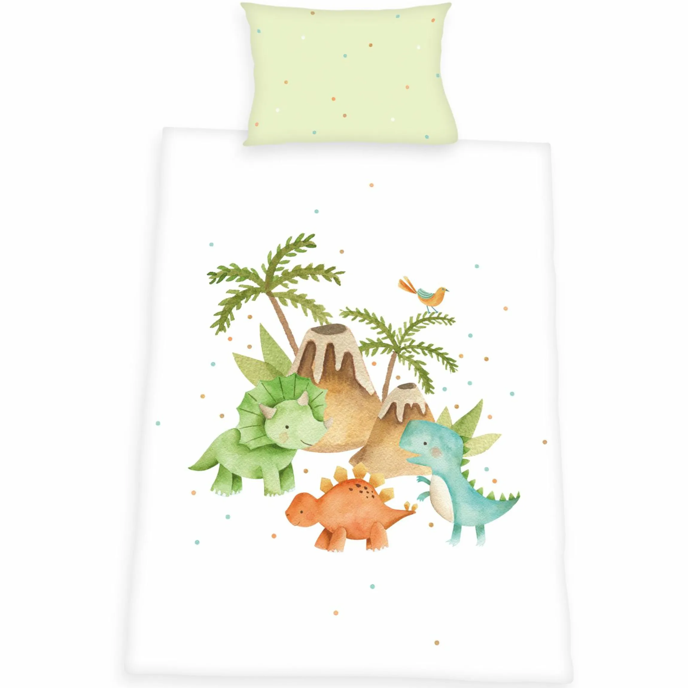 Bettwäsche Flanell 100 x 135 cm - Dinos