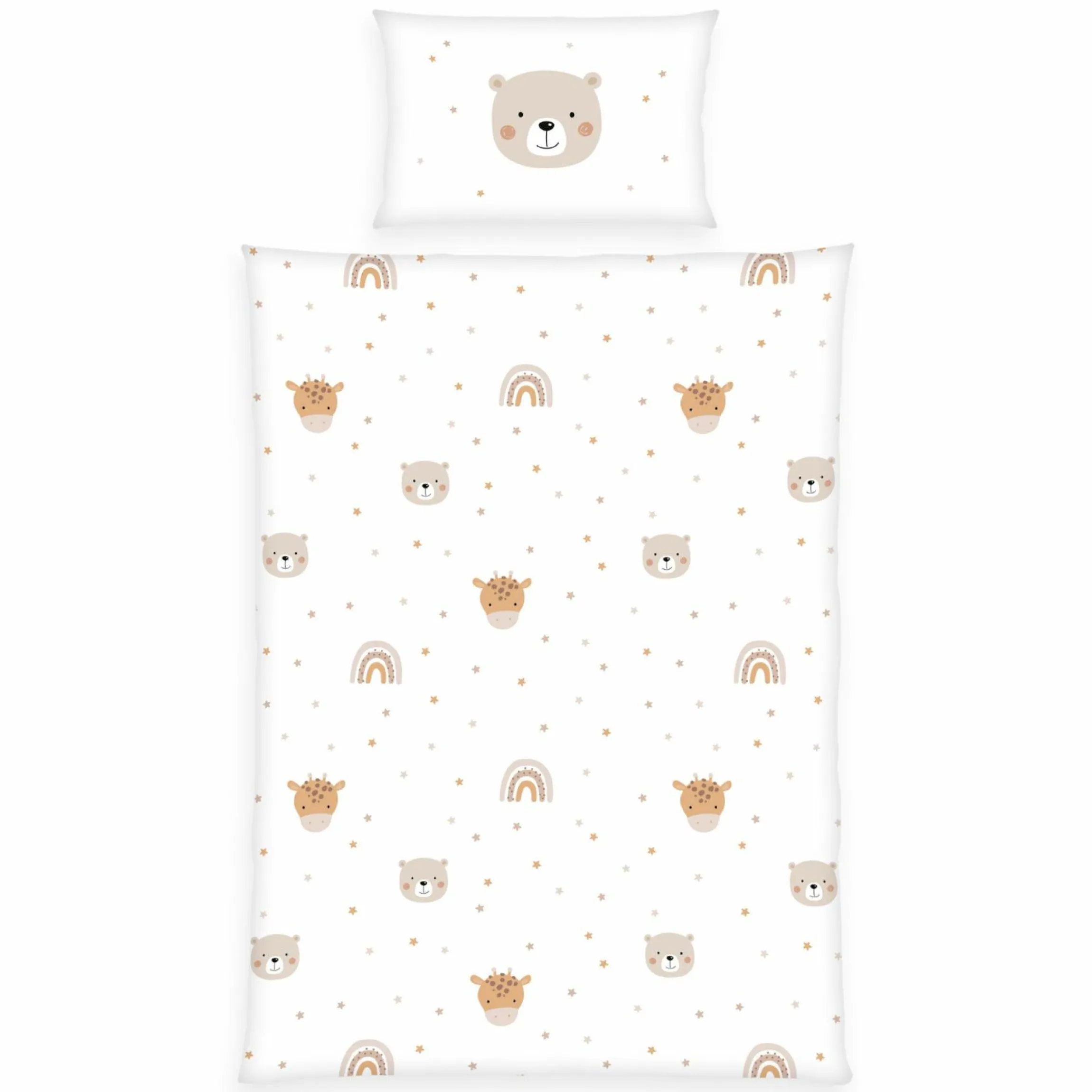 Bettwäsche Flanell 100 x 135 cm - Little Friends