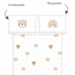Bettwäsche Flanell 100 x 135 cm - Little Friends