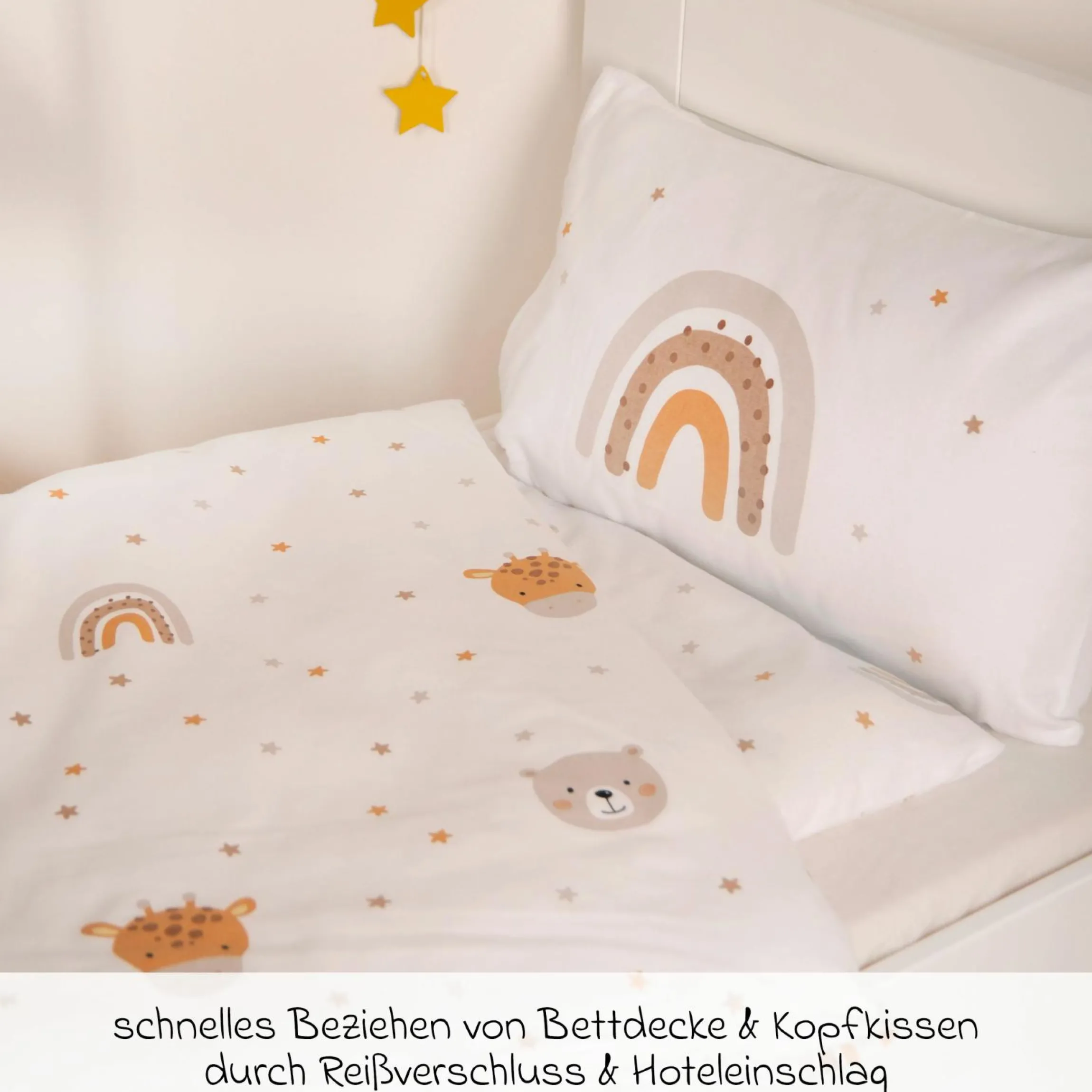 Bettwäsche Flanell 100 x 135 cm - Little Friends