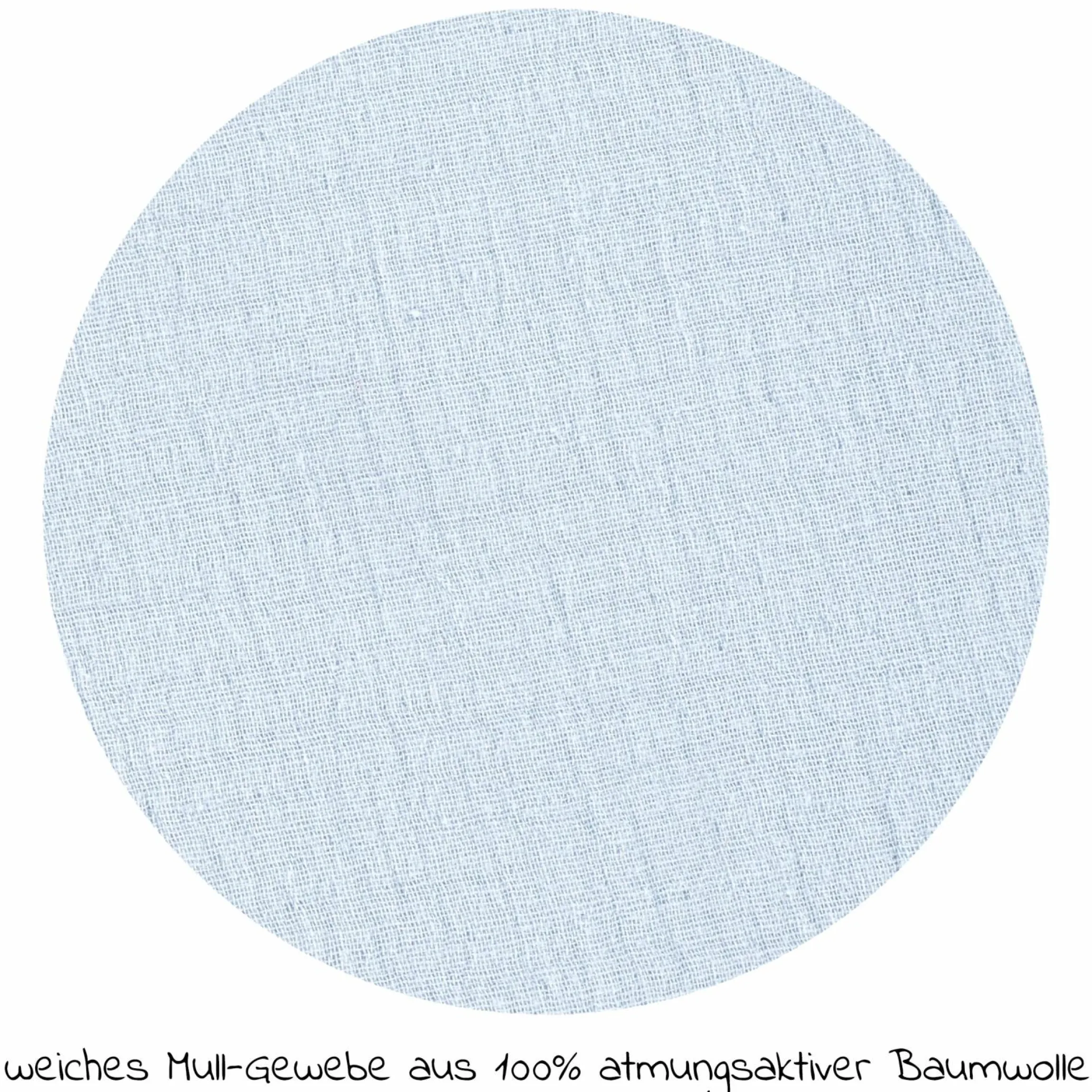 Bettwäsche Mull mit Knopf 80 x 80 cm - Sky Way