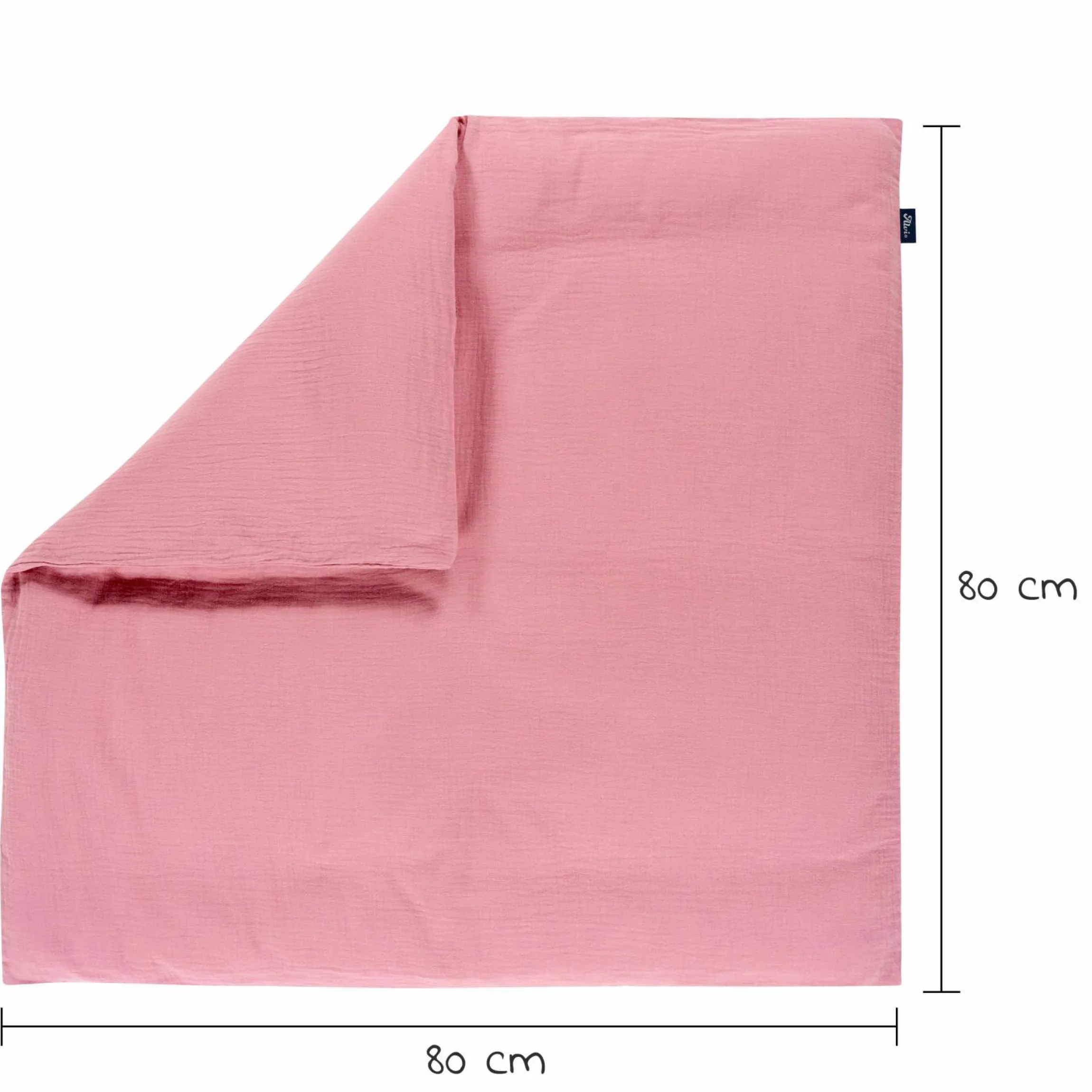 Bettwäsche Mull mit Knopf 80 x 80 cm - Fox Glove