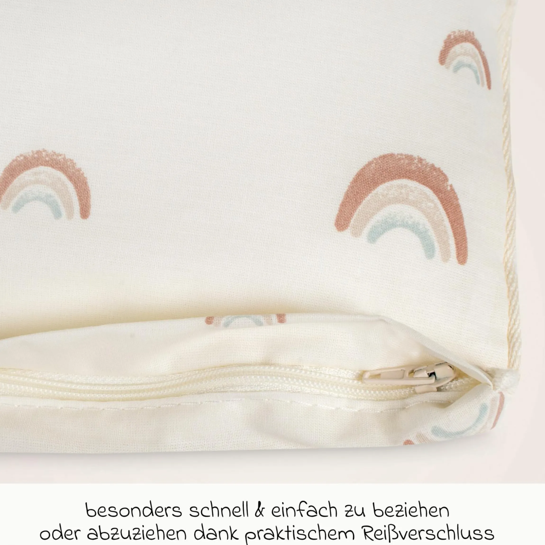 Bettwäsche Organic 100 x 135 / 40 x 60 cm - Rainbow