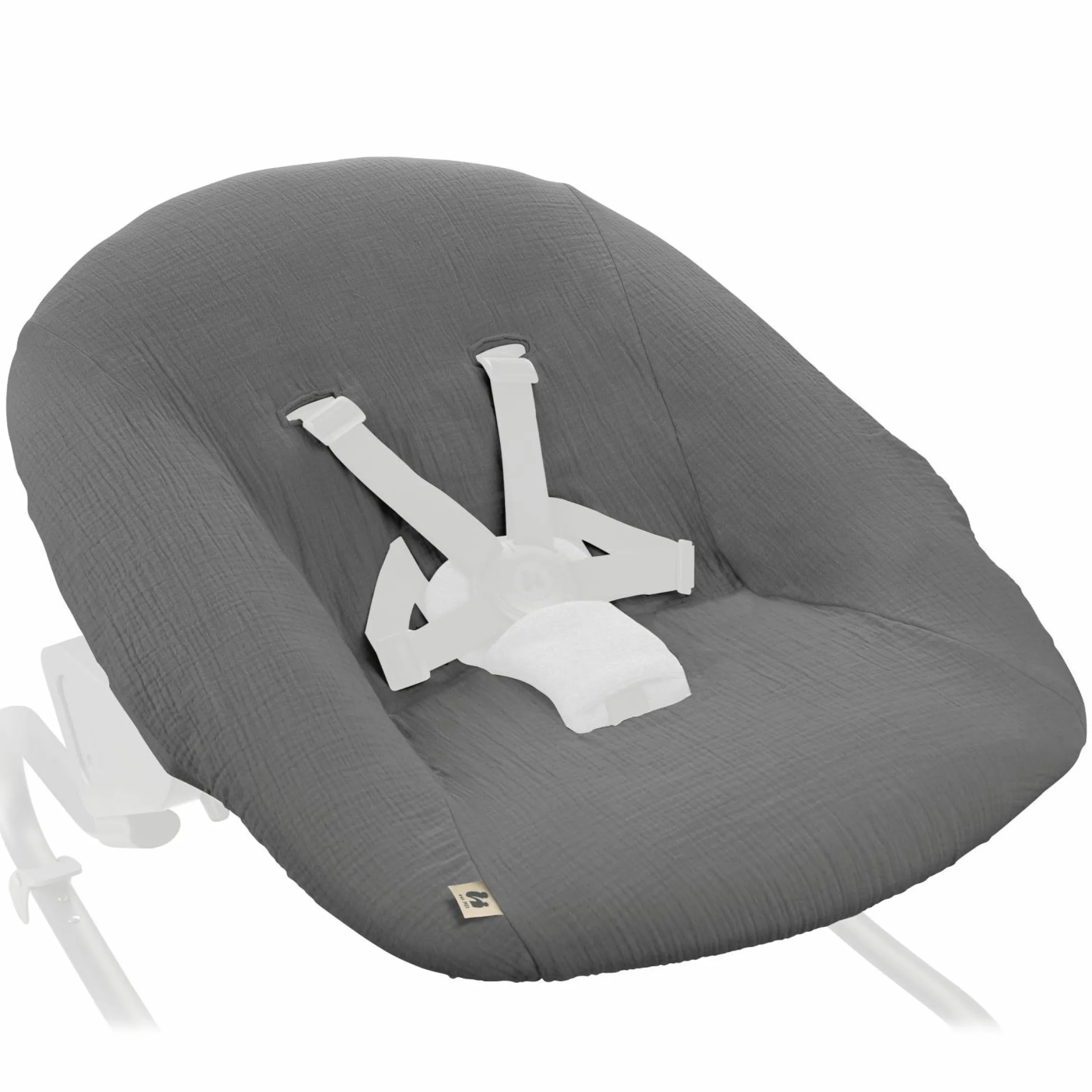 Bezug für Alpha Newborn Bouncer (atmungsaktiv & einfach waschbar) - Dark Grey