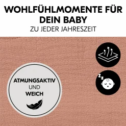 Bezug für Alpha Newborn Bouncer (atmungsaktiv & einfach waschbar) - Cork