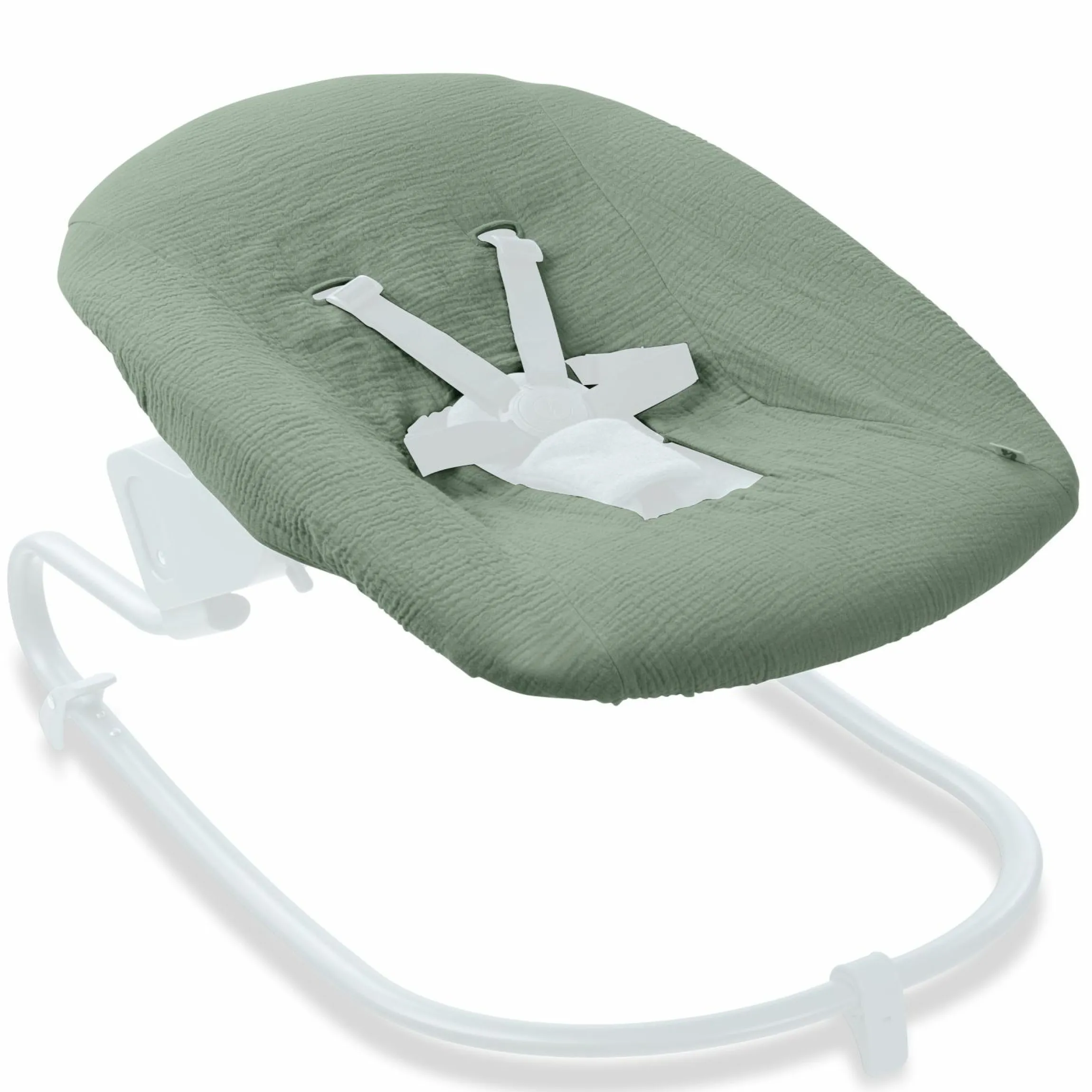 Bezug für Alpha Newborn Bouncer (atmungsaktiv & einfach waschbar) - Sage