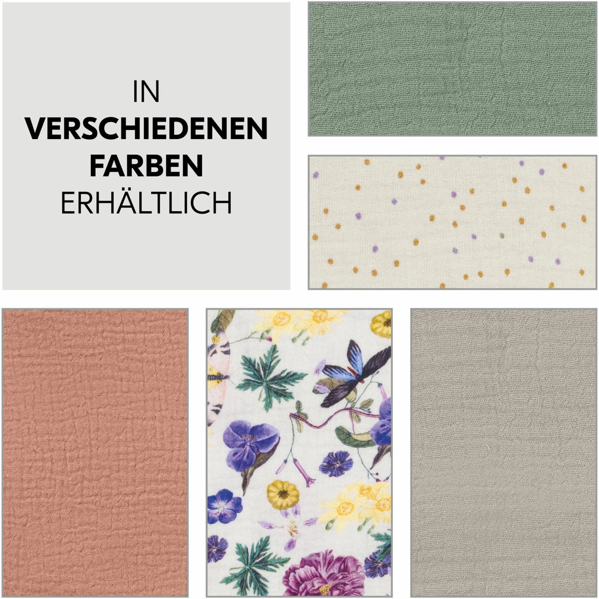 Bezug für Alpha Newborn Bouncer (atmungsaktiv & einfach waschbar) - Floral Beige