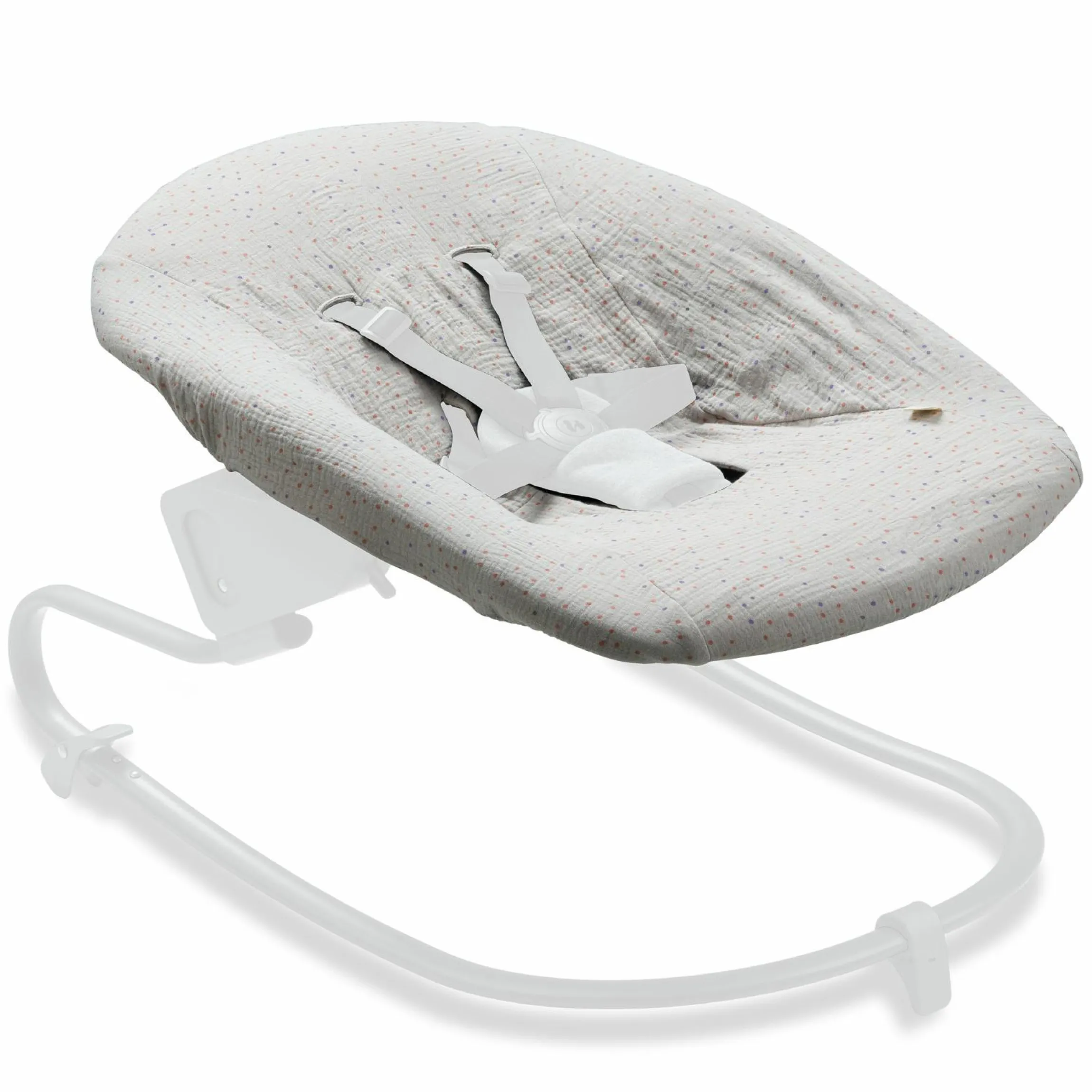 Bezug für Alpha Newborn Bouncer (atmungsaktiv & einfach waschbar) - Beige Dots
