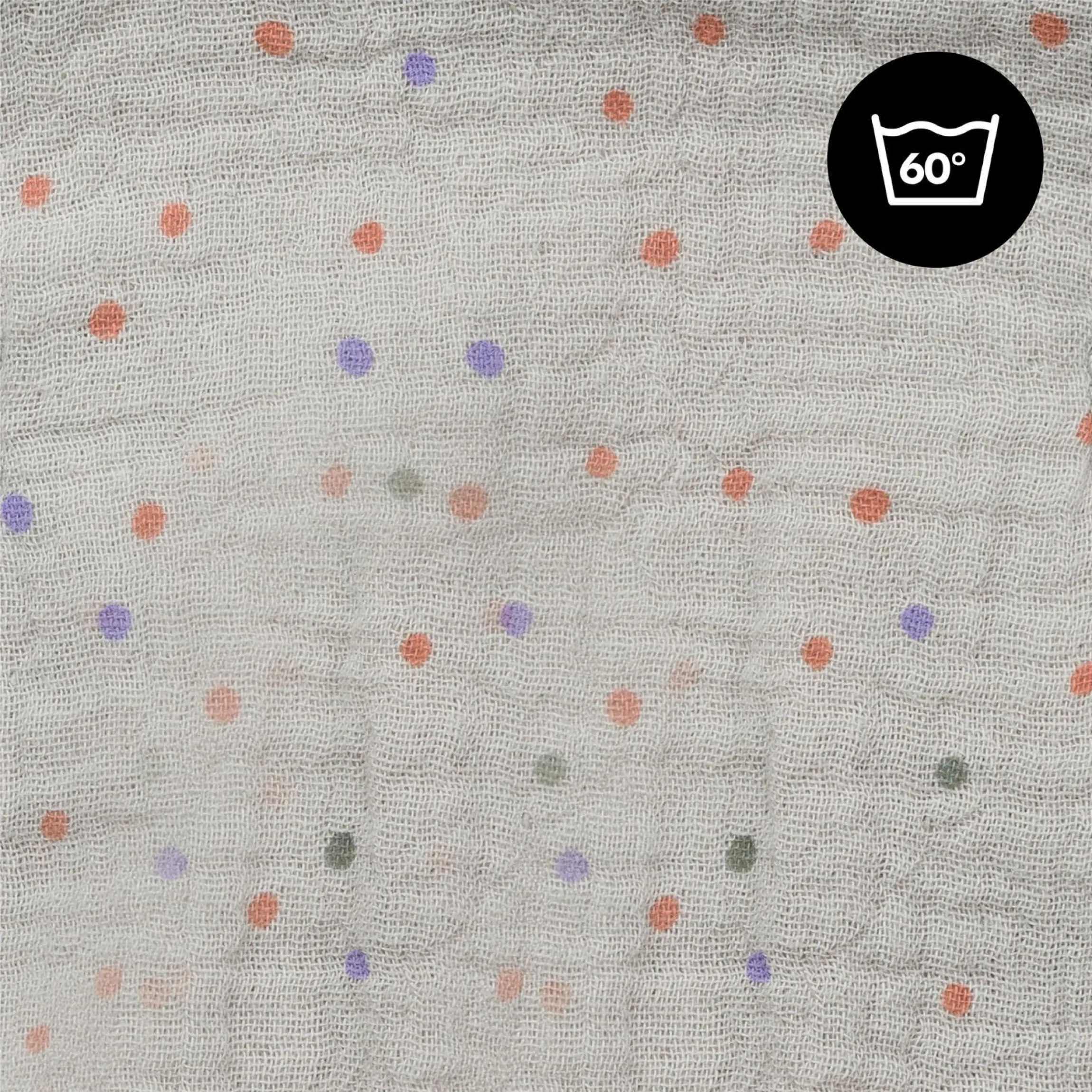 Bezug für Alpha Newborn Bouncer (atmungsaktiv & einfach waschbar) - Beige Dots