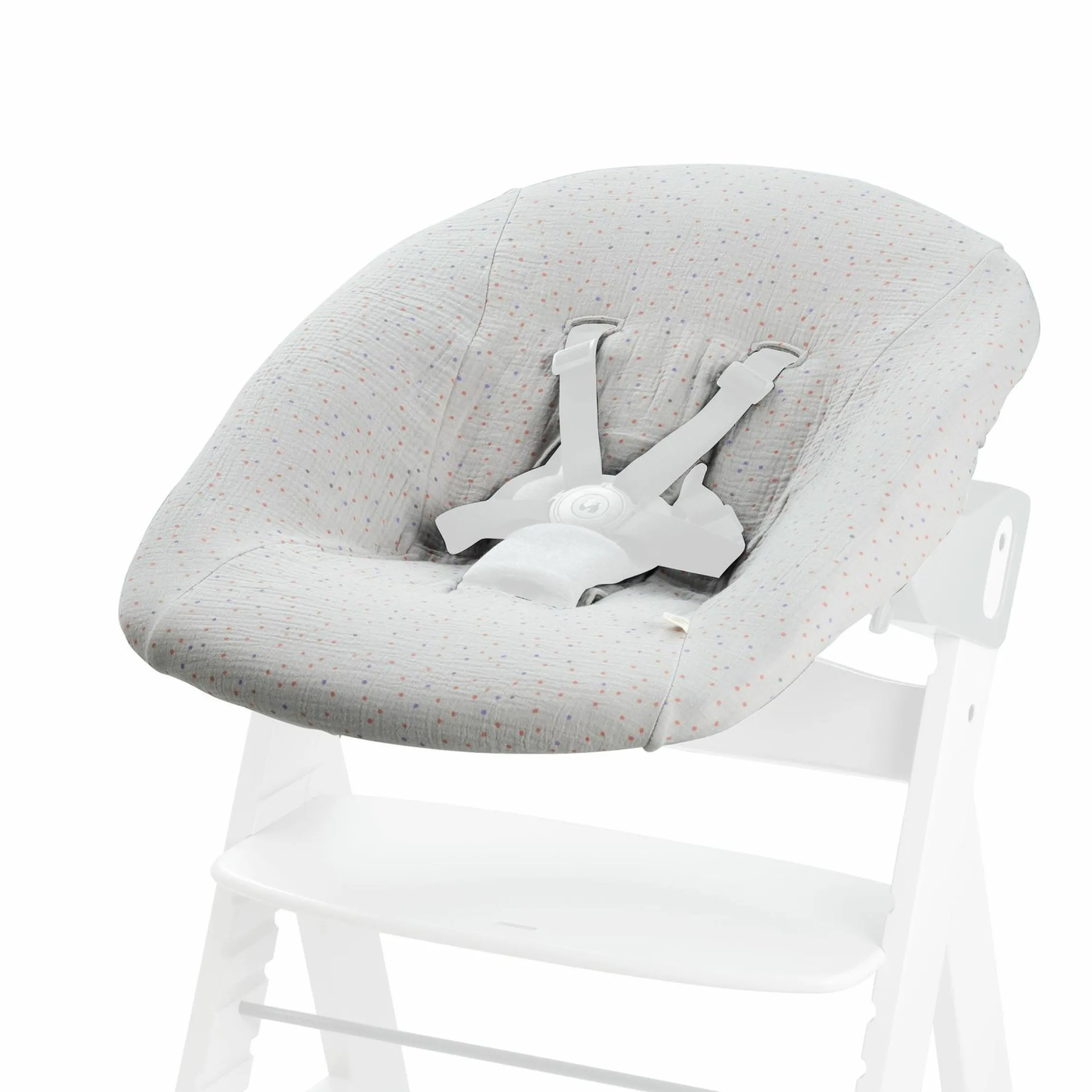 Bezug für Alpha Newborn Bouncer (atmungsaktiv & einfach waschbar) - Beige Dots
