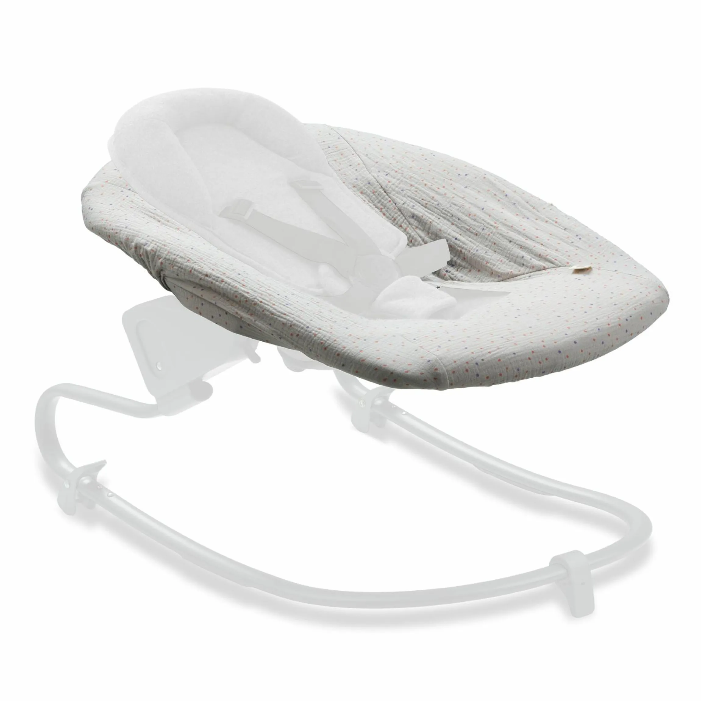 Bezug für Alpha Newborn Bouncer (atmungsaktiv & einfach waschbar) - Beige Dots