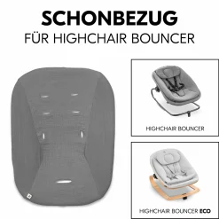 Bezug für Highchair Bouncer (atmungsaktiv & einfach waschbar) - Dark Grey
