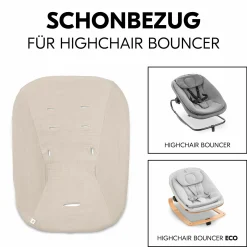 Bezug für Highchair Bouncer (atmungsaktiv & einfach waschbar) - Beige