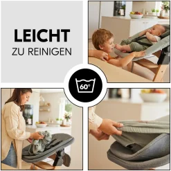 Bezug für Highchair Bouncer (atmungsaktiv & einfach waschbar) - Beige