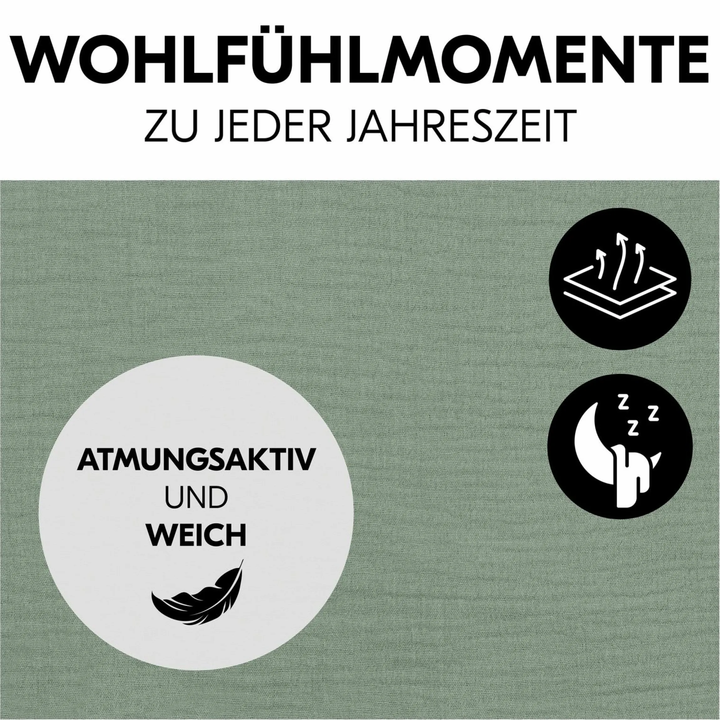 Bezug für Highchair Bouncer (atmungsaktiv & einfach waschbar) - Sage