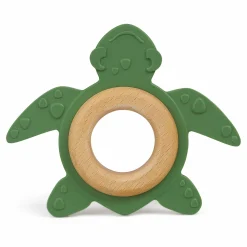 Bio-Beißtier mit Holzring - Schildkröte
