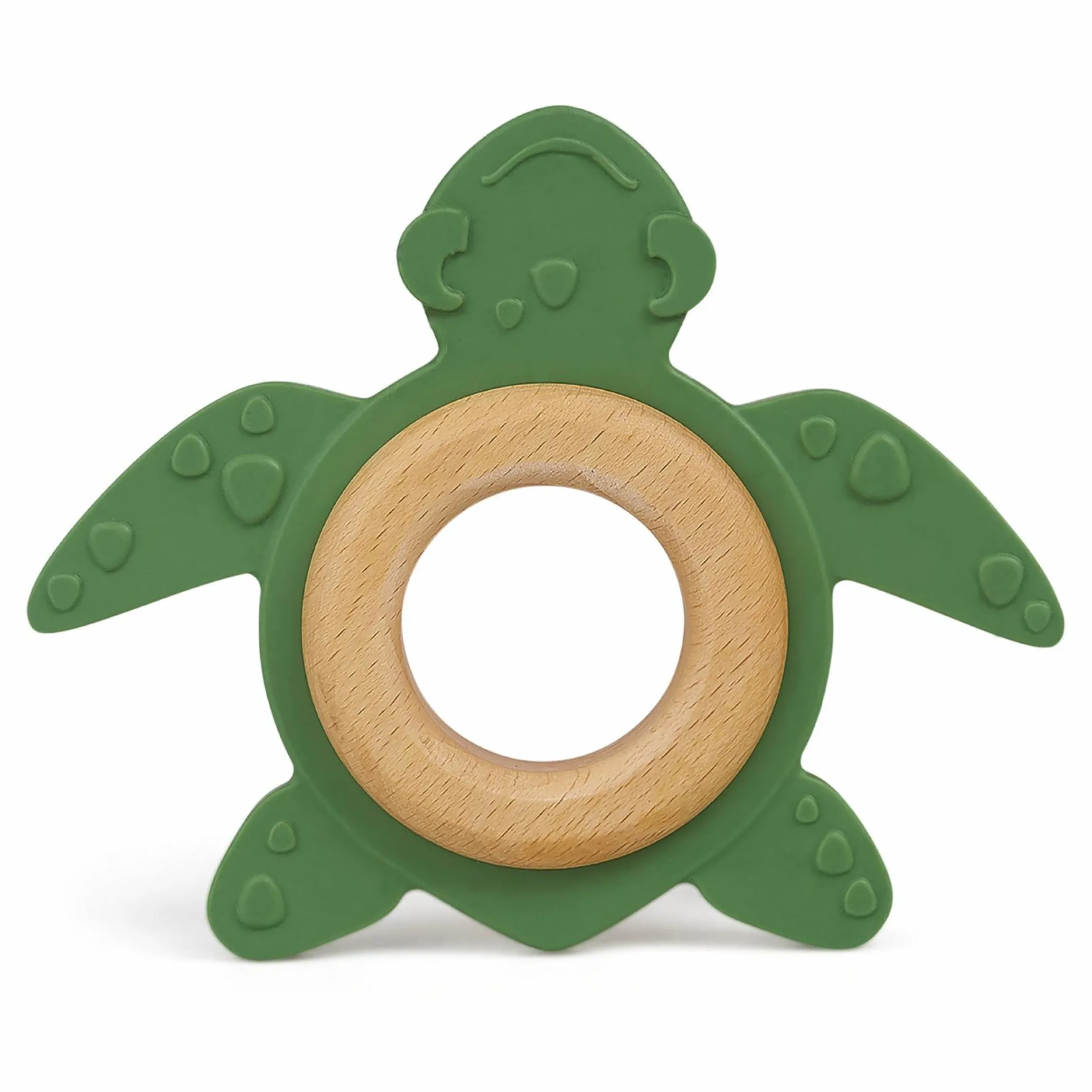 Bio-Beißtier mit Holzring - Schildkröte