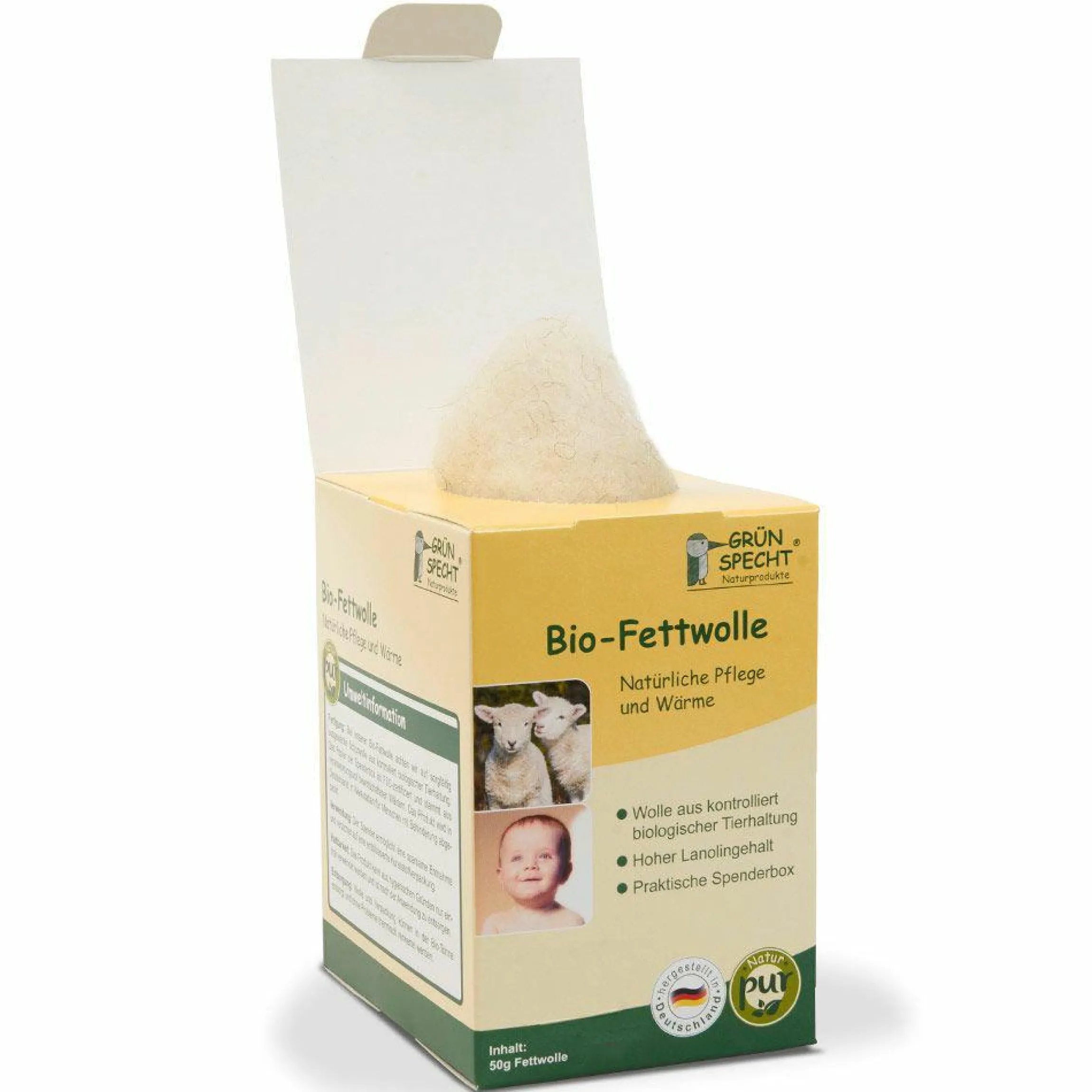 Bio-Fettwolle 50 g