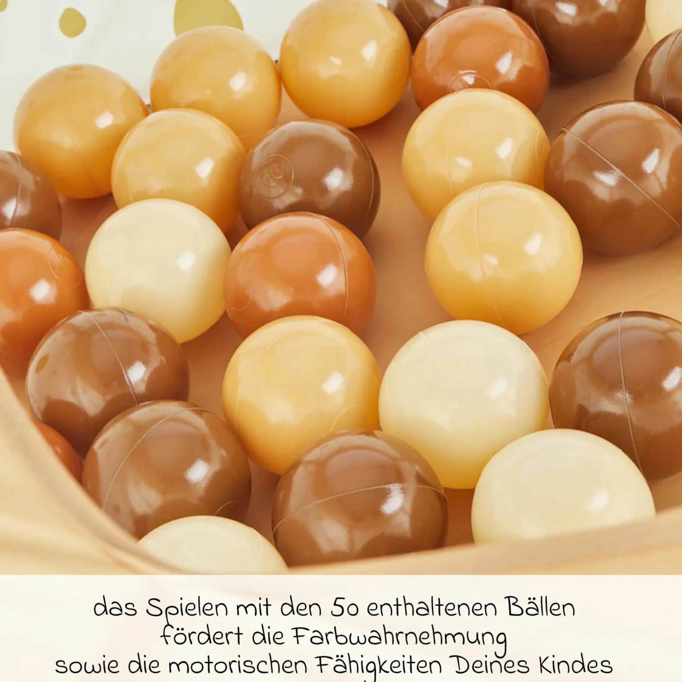 Bällebad mit 50 Bällen - Dots