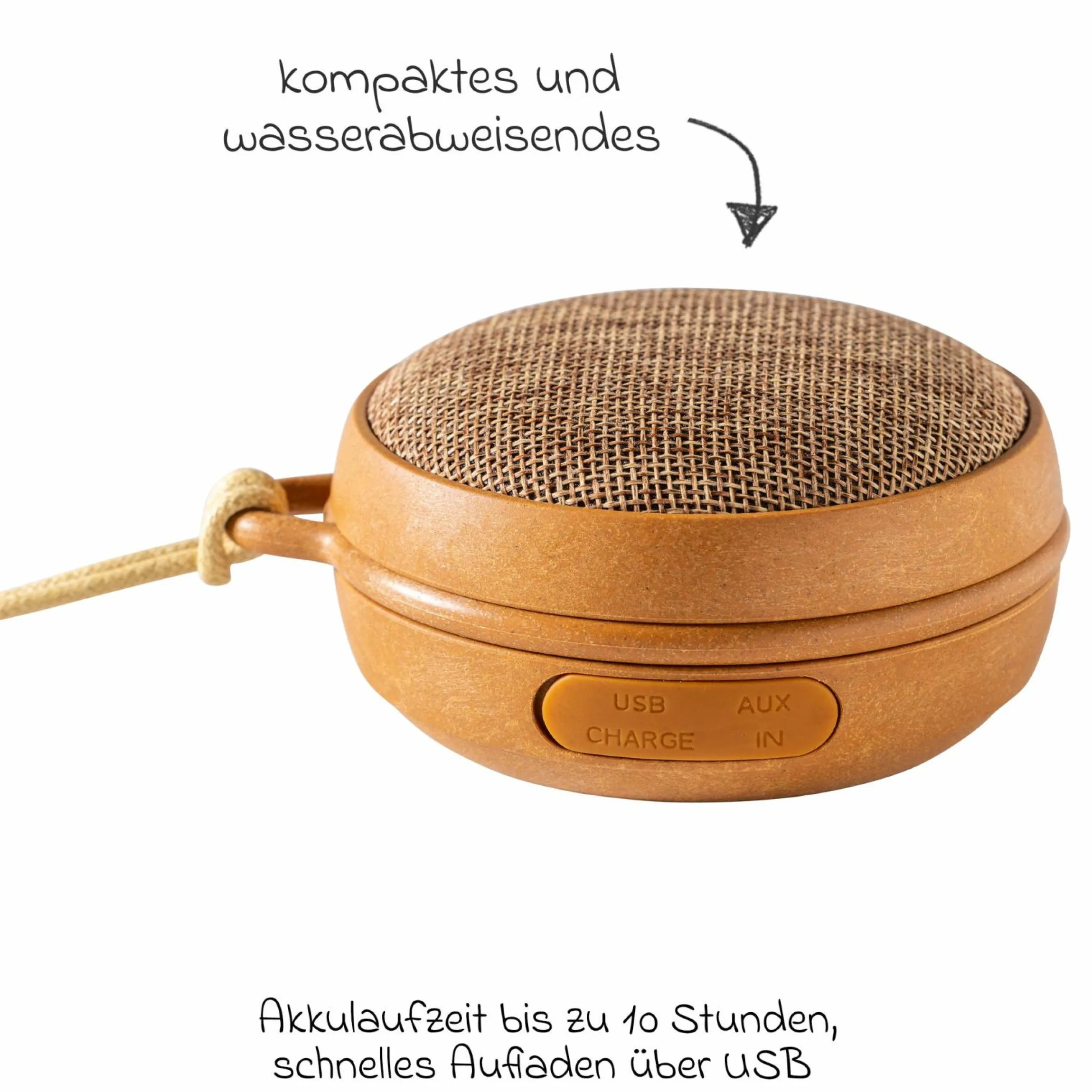 Bluetooth Lautsprecher White Noise Echo01 mit 10 Klängen - Wood