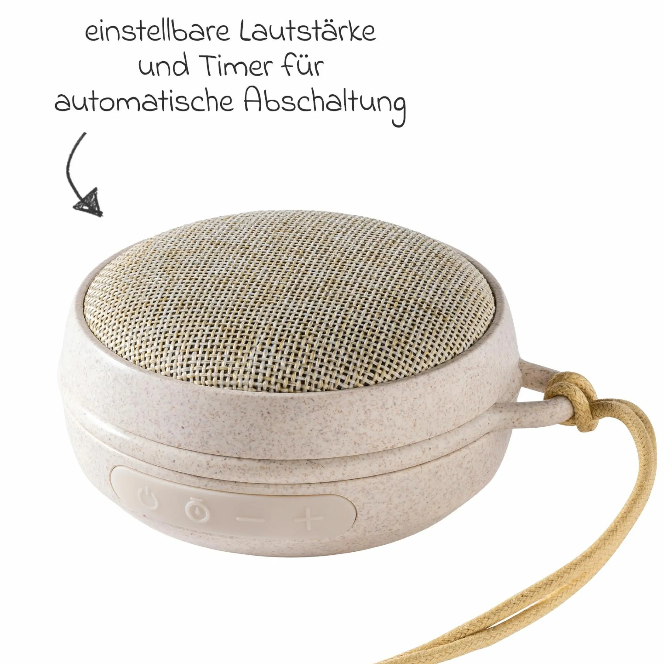 Bluetooth Lautsprecher White Noise Echo01 mit 10 Klängen - Wheat