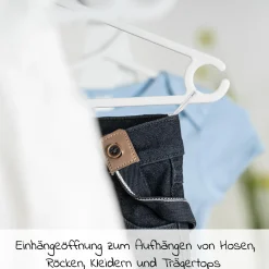 Body-Sparset Langarm inkl. Kleiderbügel - Beere Grau - Gr. 98