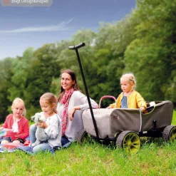 Bollerwagen Eco Mobil Safari - faltbar mit Dach, Transportwagen & Handwagen für 2 Kinder