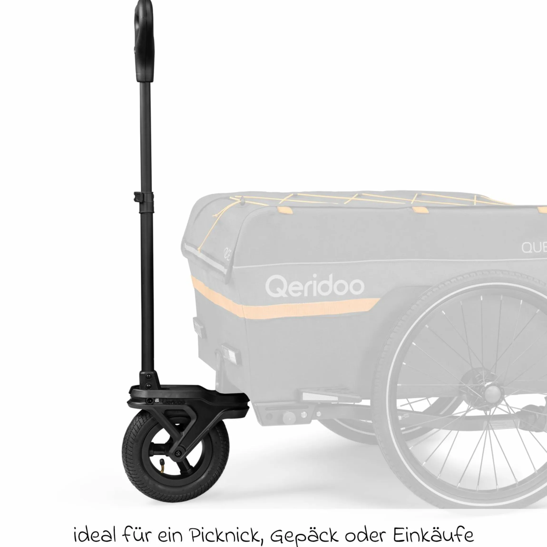 Bollerwagenset für Qubee und Qubee XL - Schwarz