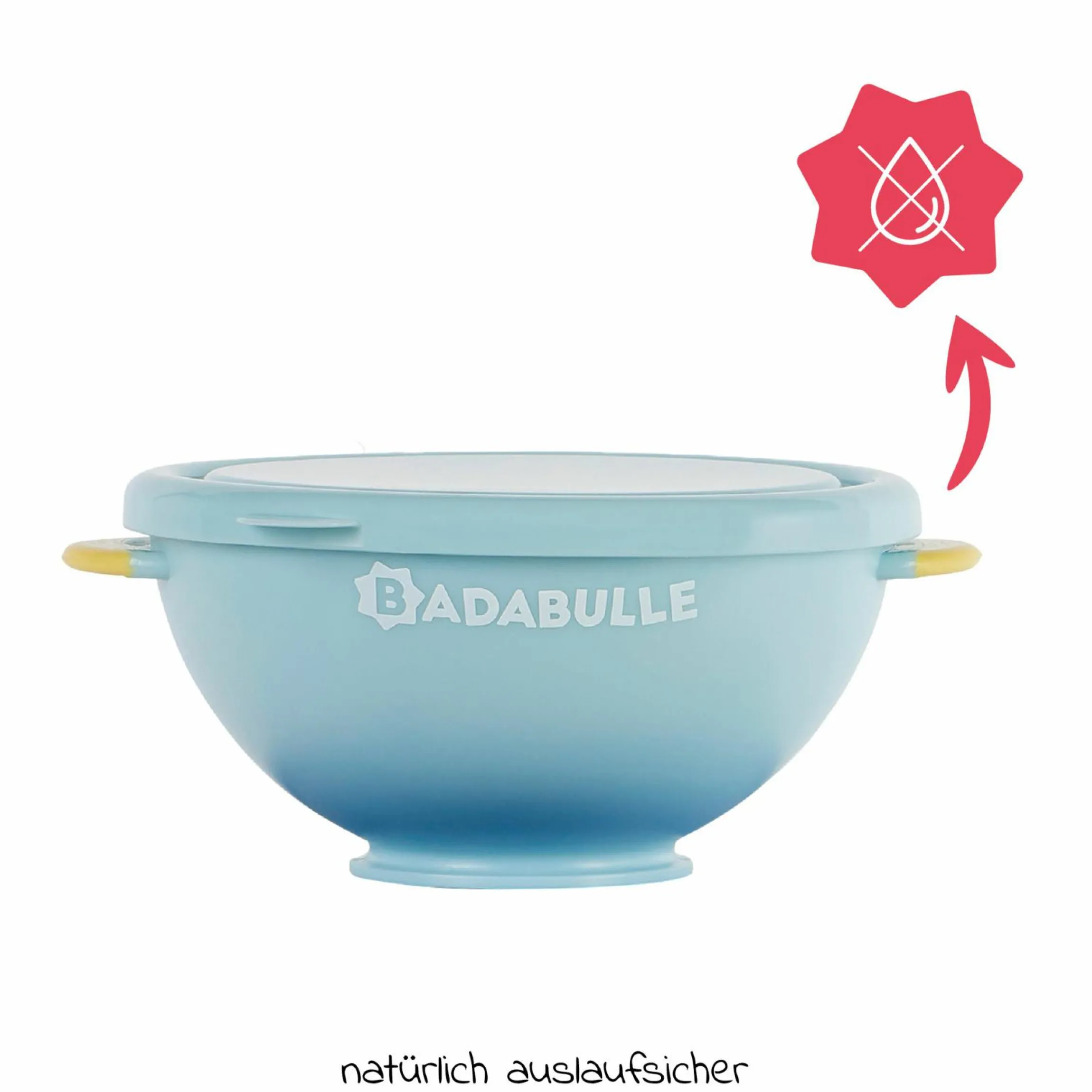 Breischale 3er Pack mit Deckel & Saugnapf