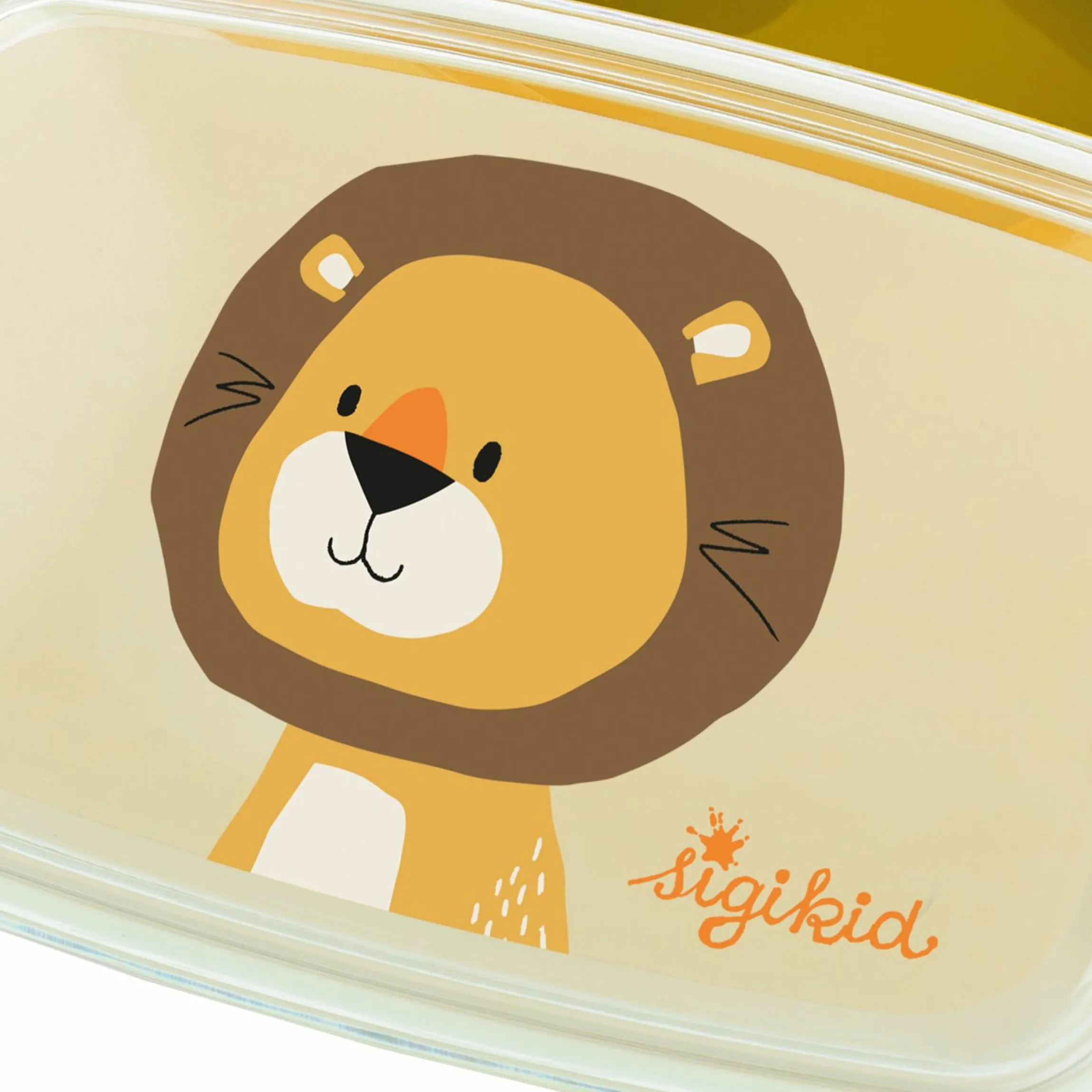 Brotdose / Lunchbox - Löwe - Gelb