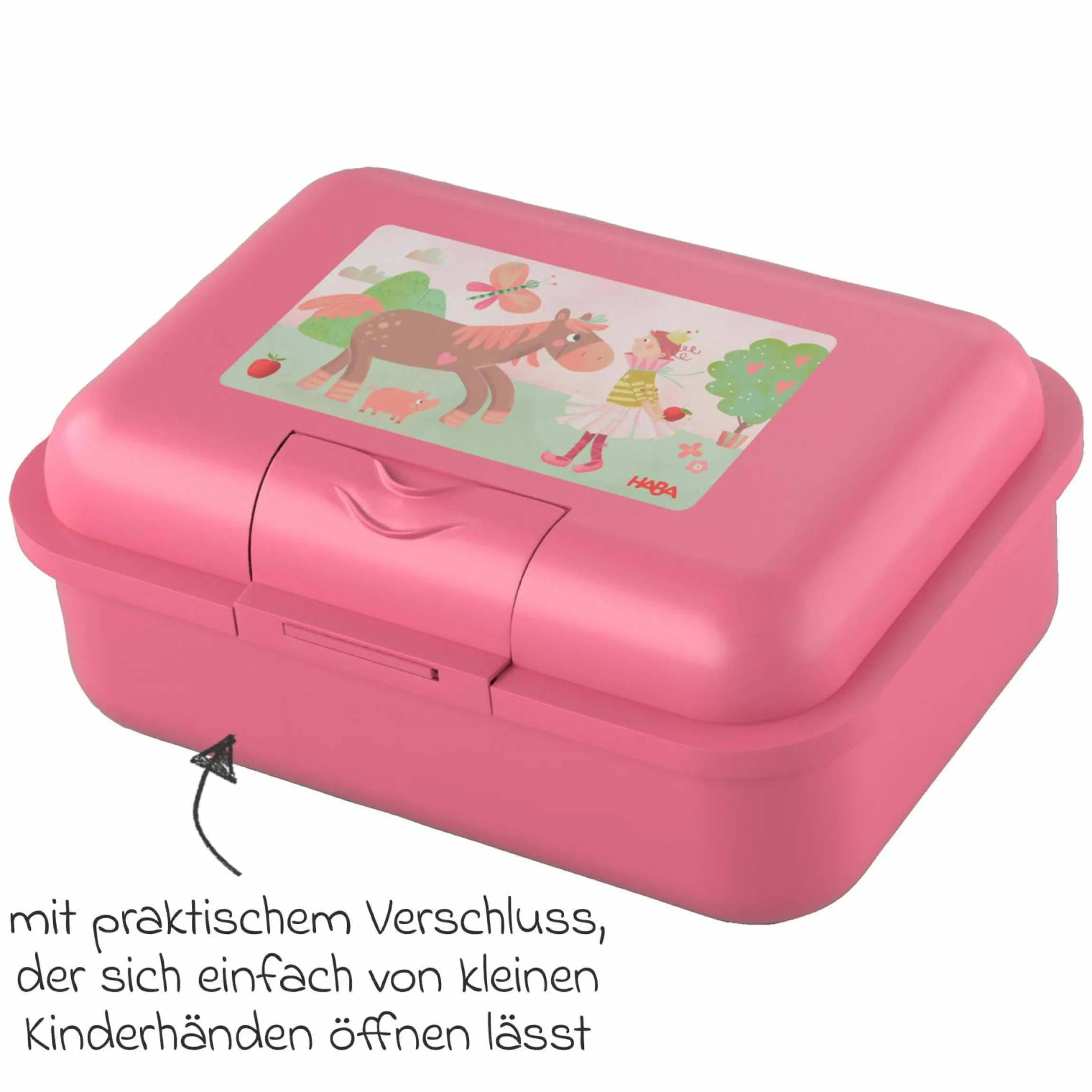 Brotdose / Lunchbox - Prinzessin & Pferd