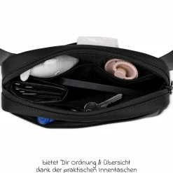 Brust- und Hüfttasche Hip Bag mit verstellbarem Gurt - Pure - Coal - Kollektion 2025
