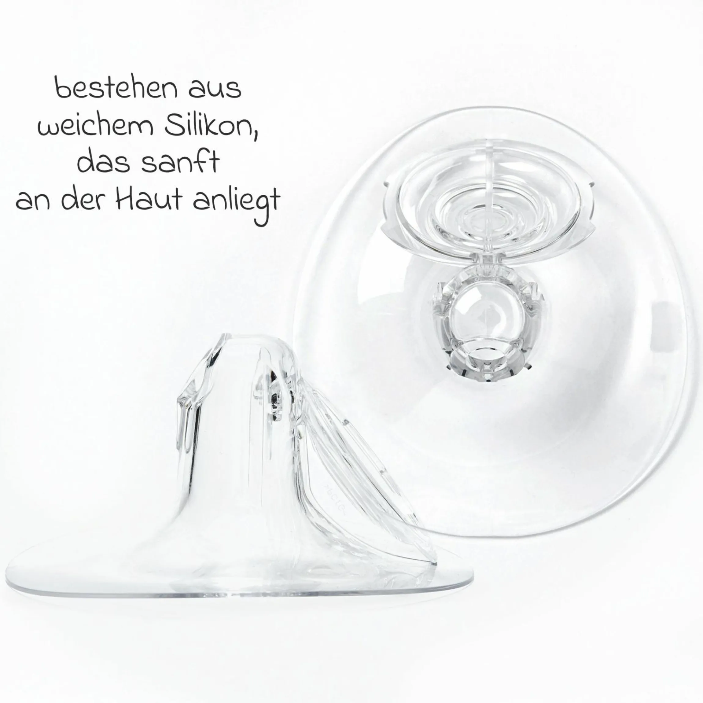 Brustschale 2er Pack für Milchpumpe Elvie Pump 24 mm - Clear
