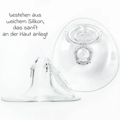 Brustschale 2er Pack für Milchpumpe Elvie Pump 28 mm - Clear