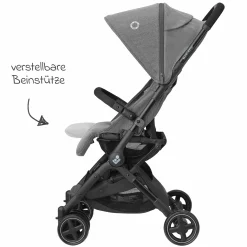 Buggy & Reisebuggy Lara2 mit Automatik-Faltung, Liegeposition, bis 22 kg, nur 6,3 kg - Select Grey - Kollektion 2025