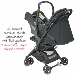 Buggy & Reisebuggy Lara² mit Automatik-Faltung, Liegeposition, bis 22 kg, nur 6,3 kg - Essential Graphite - Kollektion 2025