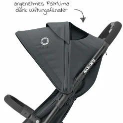 Buggy & Reisebuggy Lara² mit Automatik-Faltung, Liegeposition, bis 22 kg, nur 6,3 kg - Essential Graphite - Kollektion 2025